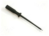 Terminal de măsurare 60V negru v&acirc;rf aurit 1mm