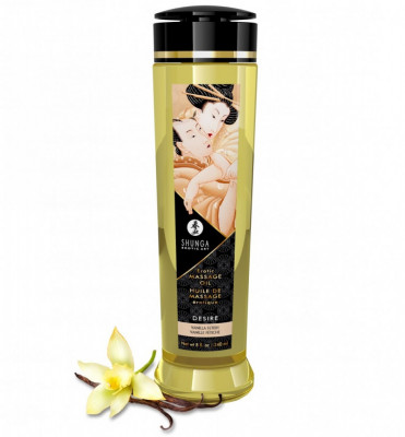 Ulei de masaj erotic cu aroma de vanilie Shunga 240 ml foto