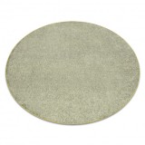 Covor rotund EXCELLENCE verde măsliniu 240 simplu, melange, cerc 100 cm