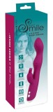 Vibrator Rabbit Smile pentru punctele A si G mov 23,6 cm