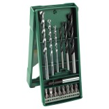 Bosch 2607019579 - Set accesorii insurubare si burghie mixte 15 bucati
