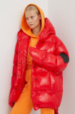Cumpara ieftin MMC STUDIO geaca de puf Jesso Gloss femei, culoarea rosu, de iarna, oversize