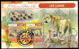 Timbre Burkina Faso 2022, Fauna Africana, Lei/Colita, Posta Aeriana