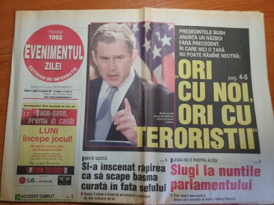 ziarul evenimentul zilei 23 septembrie 2001 foto