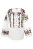 Bluza dama R tip ie, marime 2XL, alb/verde broscuta