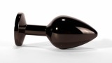 Cumpara ieftin Dop Anal Cu Bijuterie Secret Shine Metal M, Metalic + Negru, 8 cm