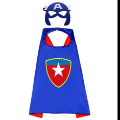 Costum nou pentru copii/ Pelerina Captain America Supereroi