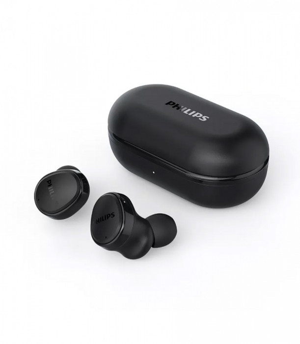 Casti audio true wireless Philips TAT4556BK/00, negru