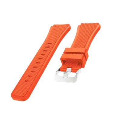 Curea din silicon compatibila cu Garmin Vivoactive 4, Telescoape QR, 22mm, Light Orange foto