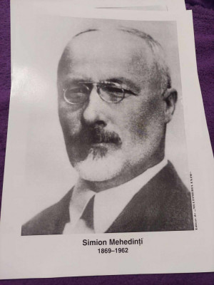 Fotografie Vintage mare originala prof.35/25 cm,SIMION MEHEDINTI 1869-1962 foto