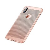 Husa Telefon Plastic iPhone XS Max Mesh Rose Gold