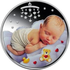 UCRAINA 5 HRIVNE 2024 , PARENTAL HAPPINESS , UNC , in Capsula si Folder Bancar