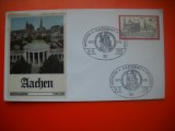 HOPCT PLIC S FDC NR 717 TURISM AACHEN -1973 GERMANIA -NECIRCULAT