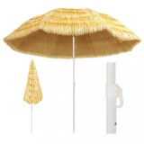 Cumpara ieftin Umbrelă de plajă, natural, 300 cm, stil hawaiian