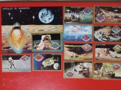 UMM AL QIWAIN, SPACE - COLIȚĂ + SERIE COMPLETĂ MNH