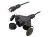 Prelungitor alimentare KEL 3x2,5mm2 25m 16A cu 3 prize, negru