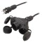 Prelungitor alimentare KEL 3x2,5mm2 25m 16A cu 3 prize, negru