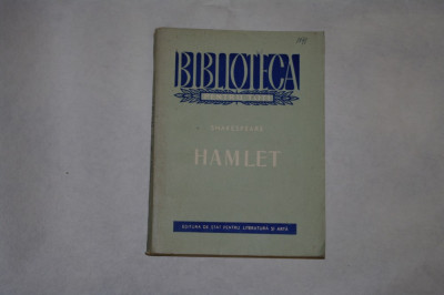 Hamlet - Shakespeare - ESPLA - 1955 foto