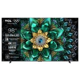 Televizor Smart Mini LED TCL 98Q6C, 248 cm, 4K, smart Google TV, Negru, Ultra HD