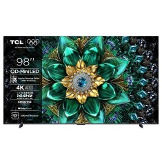Televizor Smart Mini LED TCL 98Q6C, 248 cm, 4K, smart Google TV, Negru