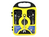 Set de chei cu clichet 7 piese, 8-19mm, GEKO G10340