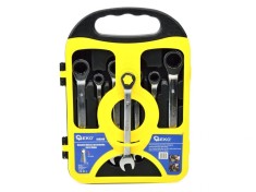 Set de chei cu clichet 7 piese, 8-19mm, GEKO G10340