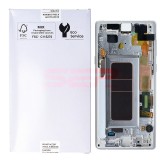 LCD+Touchscreen cu Rama Samsung Galaxy Note9 / Note 9 / N960 WHITE original