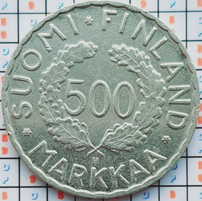 Finlanda 500 markkaa 1952 argint - Olympic Games - km 35 - A029 foto