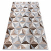 Covor ARGENT - W6096 triunghiuri bej / gri, 133x190 cm, Dreptunghi, Polipropilena