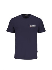 Tricou barbati, cu mini imprimeu, Regular fit, Bleumarin, S foto