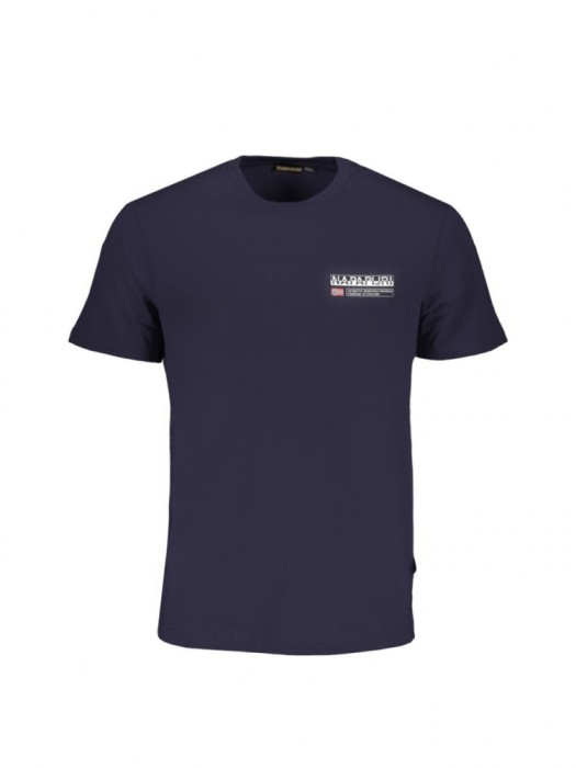 Tricou barbati, cu mini imprimeu, Regular fit, Bleumarin, S