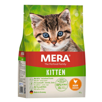 Hrana Uscata pentru Pisici Mera Kitten cu Pui, 400 g foto