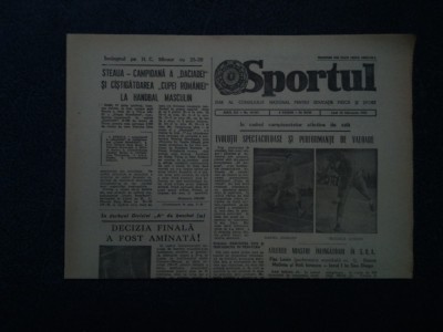 ZIARUL SPORTUL 18 FEBRUARIE 1985 foto