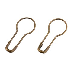 Set 10 ace de siguranta Crisalida, lungime 22 mm, Vintage