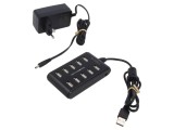Hub USB 2.0 cu 10 Porturi 480Mbps