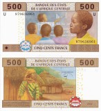 STATELE CENTRAL AFRICANE (CAMERUN) 500 francs 2002 UNC!!!