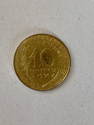 Moneda 10 CENTIMES - 10 CENTIMI - 1991 - Franta - KM 929 (108) foto