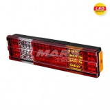 Lampa Stop LED 24V Mercedes Actros Axor, 520x130mm, 7 Functii: Pozitie, Frana, Semnalizare, Ceata, Inapoi, Catadioptru, Mufa 7 Pini
