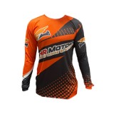 Cumpara ieftin Bluza Motocross/Enduro SHR Motors portocaliu cu gri personalizabil, Non Brand