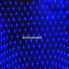 Plasa Luminoasa Craciun Exterior 3x3m 360LED Albastre FI P 6017 foto