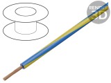 Cablu Electric PVC Albastru-Galben 2,5mm&sup2; 50m
