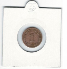 Moneda 1 pfennig 1904 foto