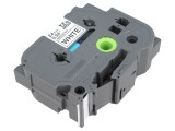 Bandă de Etichetare 24mm x 8m Alb cu Negru TZE-251