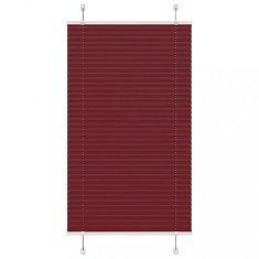 vidaXL Jaluzea plisată Bordeaux Roșu 80x150 cm Lățime țesătură 79,4 cm 4015241