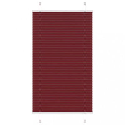 Jaluzea plisată Bordeaux Roșu 80x150 cm Lățime țesătură 79,4 cm foto