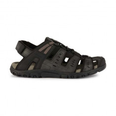 Geox sandale UOMO SANDAL STRADA barbati, culoarea negru, U4524C 000ME C9999