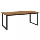 Cumpara ieftin Masa gradina picioare forma de U 200x90x75 cm lemn masiv acacia