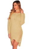 BL844-14 Bluza lunga asimetrica, cu aspect destramat