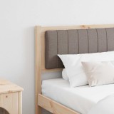 VidaXL Tăblie tapițată Maro 180 cm Lemn de pin masiv și stofă 879052