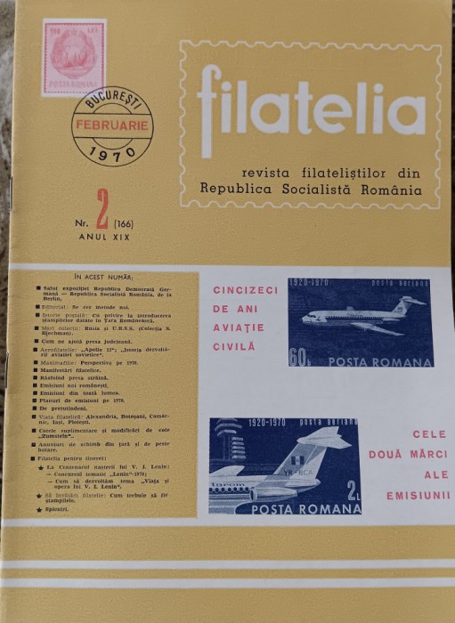 myh 15 - Filatelia - Revista filatelistilor din RSR - nr 2/februari 1970